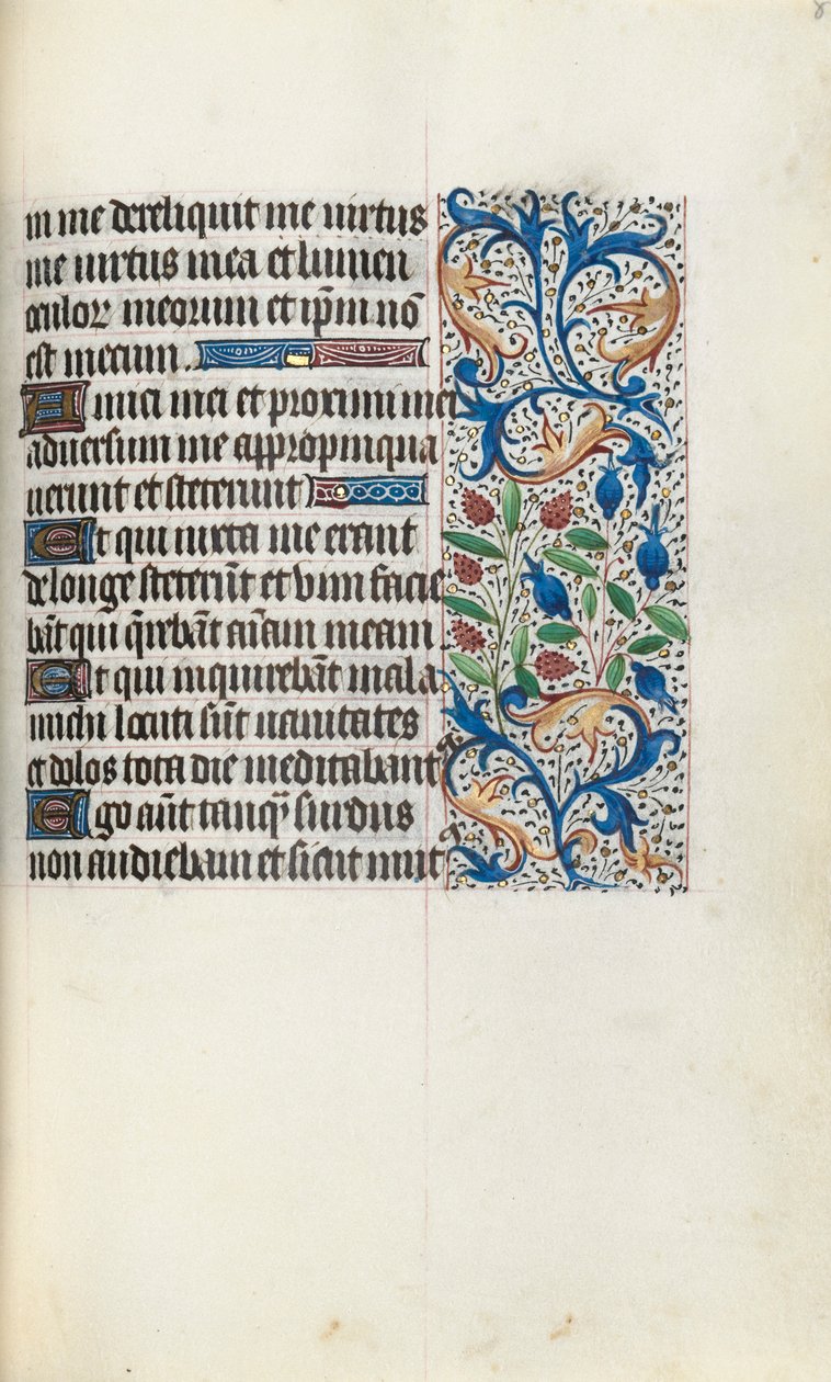 Rouen Kullanım Saatleri Kitabı: fol. 84r, c. 1470. by Master of the Geneva Latini