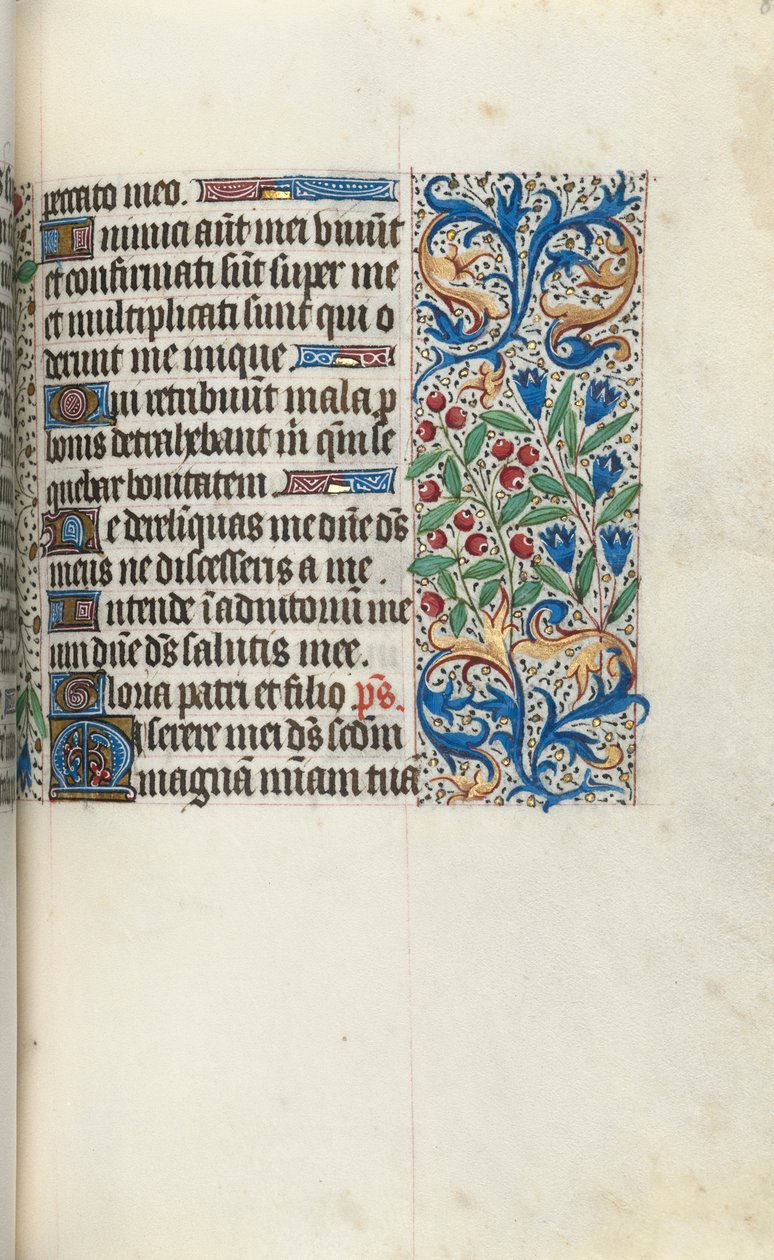 Rouen Kullanım Saatleri Kitabı: fol. 85r, c. 1470. by Master of the Geneva Latini
