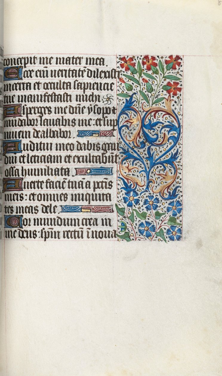 Rouen Kullanım Saatleri Kitabı: fol. 86r, c. 1470. by Master of the Geneva Latini