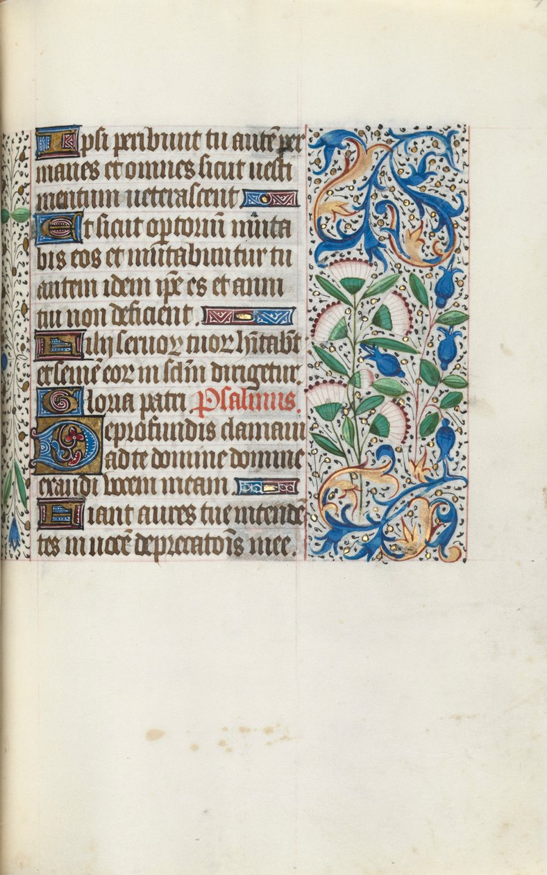 Rouen Kullanım Saatleri Kitabı: fol. 90r, c. 1470. by Master of the Geneva Latini