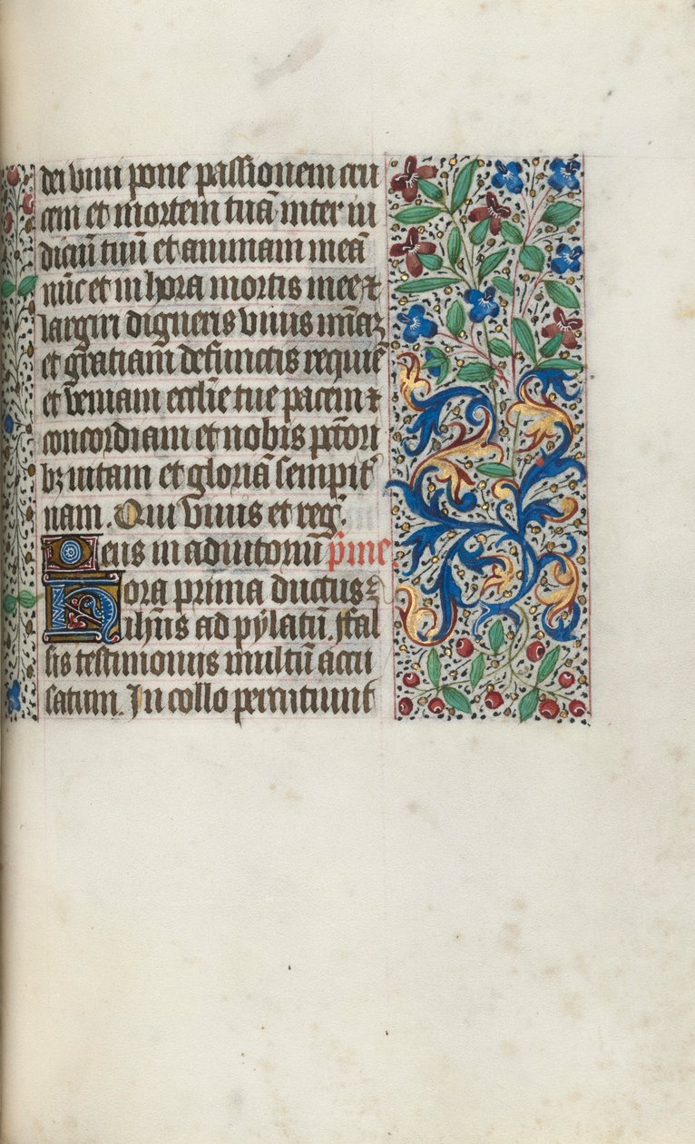 Rouen Kullanım Saatleri Kitabı: fol. 97r, c. 1470. by Master of the Geneva Latini