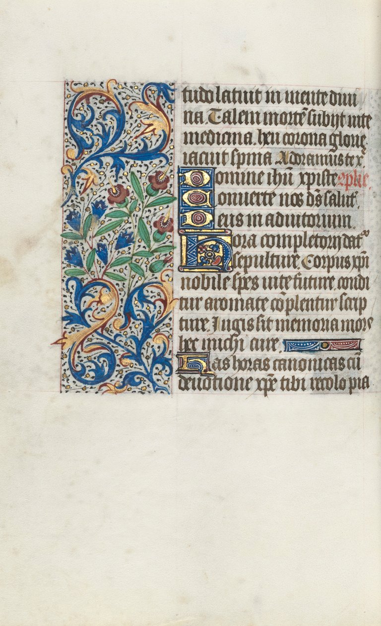 Rouen Kullanım Saatleri Kitabı: fol. 98v, c. 1470. by Master of the Geneva Latini