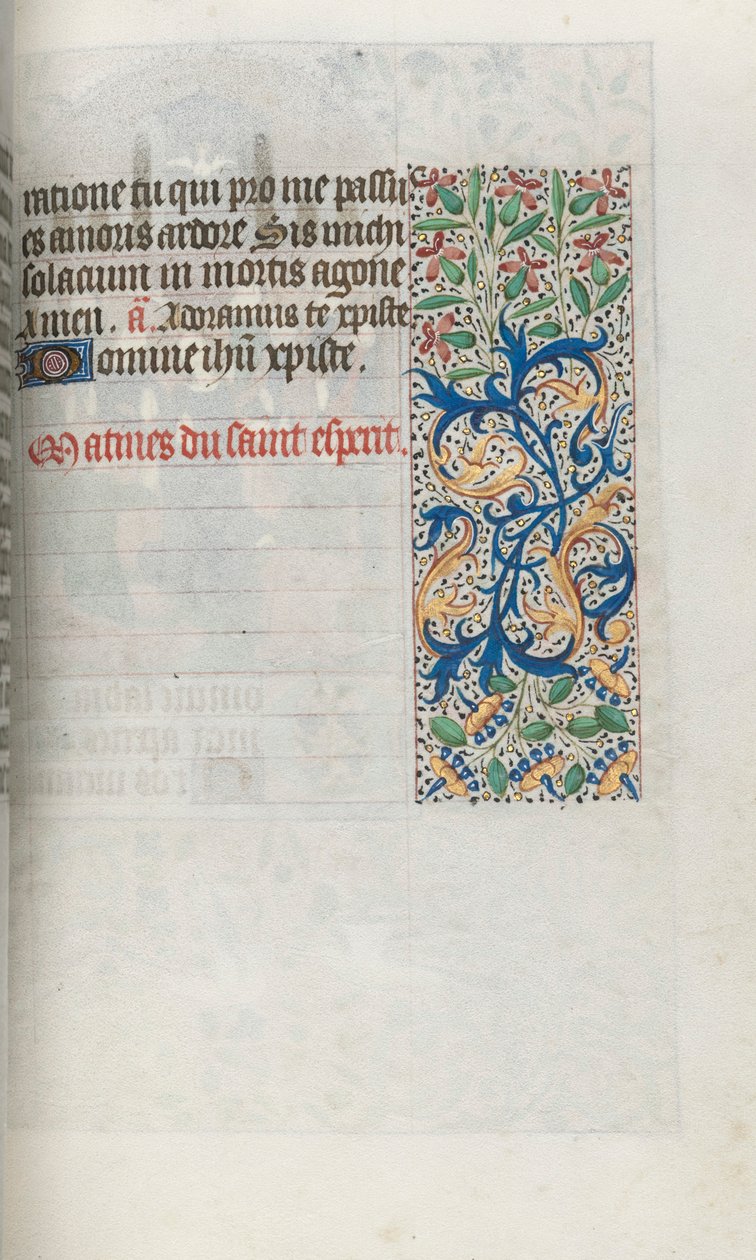 Rouen Kullanım Saatleri Kitabı: fol. 99r, c. 1470. by Master of the Geneva Latini