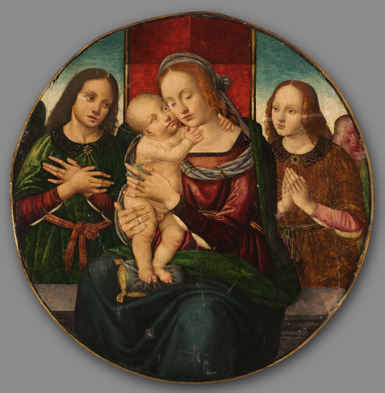 Meleklerle Bakire ve Çocuk, 1500