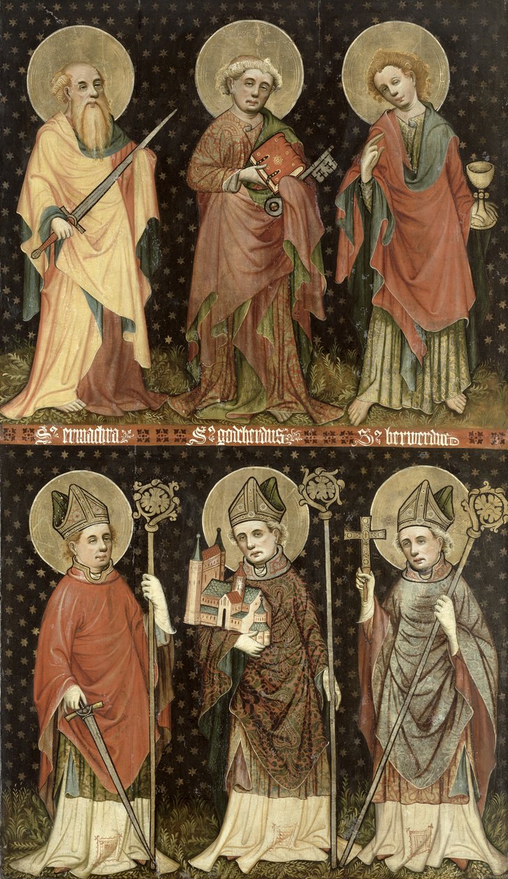 Altı Aziz by Master of the Holy Barefoot Altarpiece