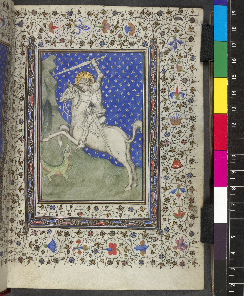 Harley 2952, f.21 Aziz George ve Ejderha, 