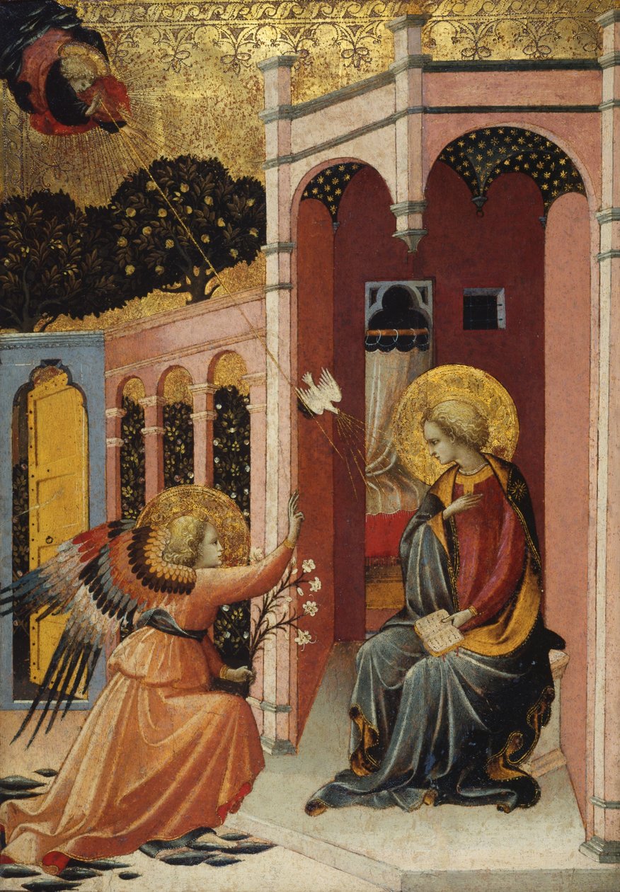 Müjde, Floransa Okulu, c.1430-40 by Master of the Judgement of Paris