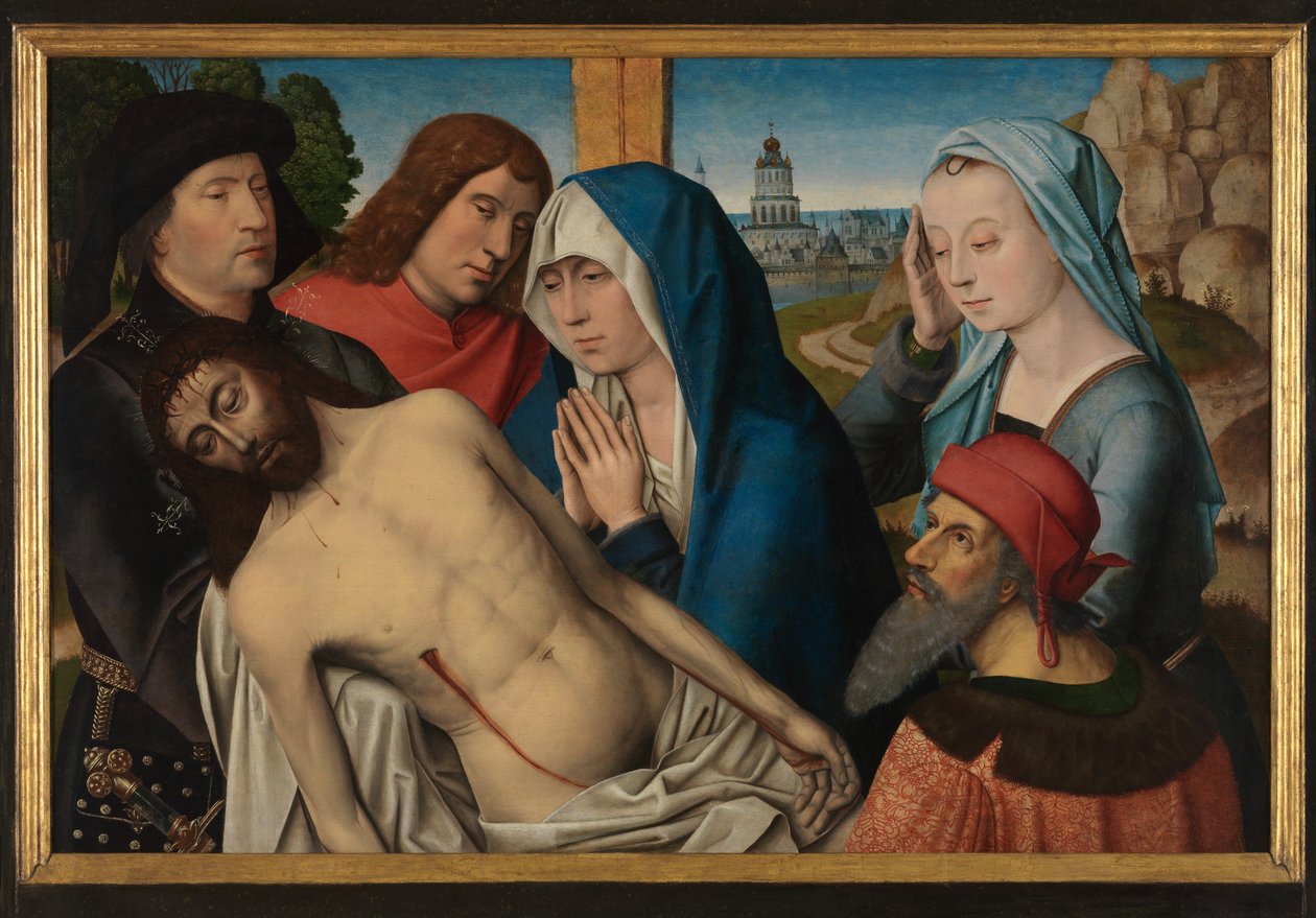 Ağıt (panel üzerine yağ) by Master of The Legend of St. Lucy
