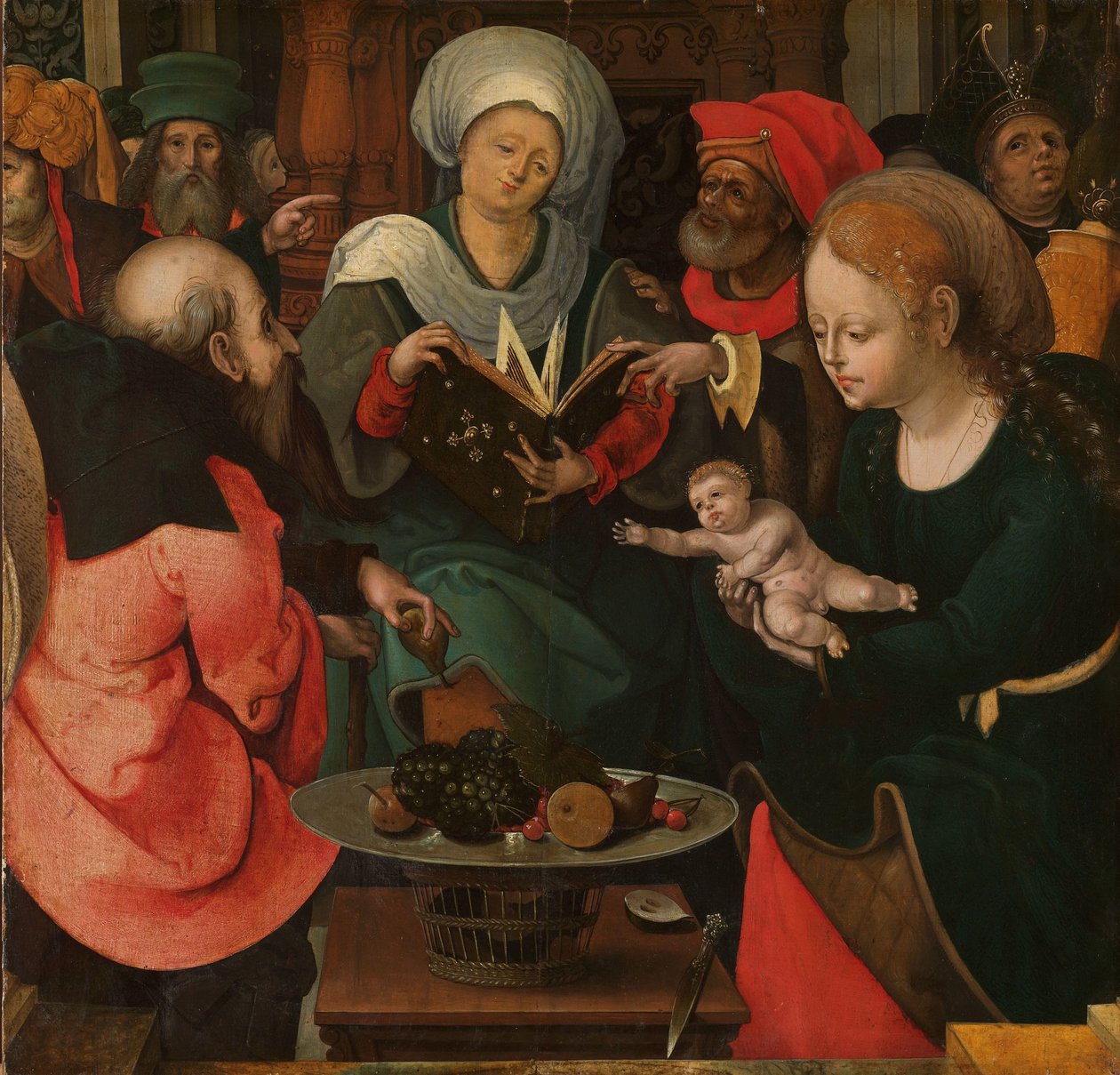 kutsal akrabalık by Master of the Lille Adoration