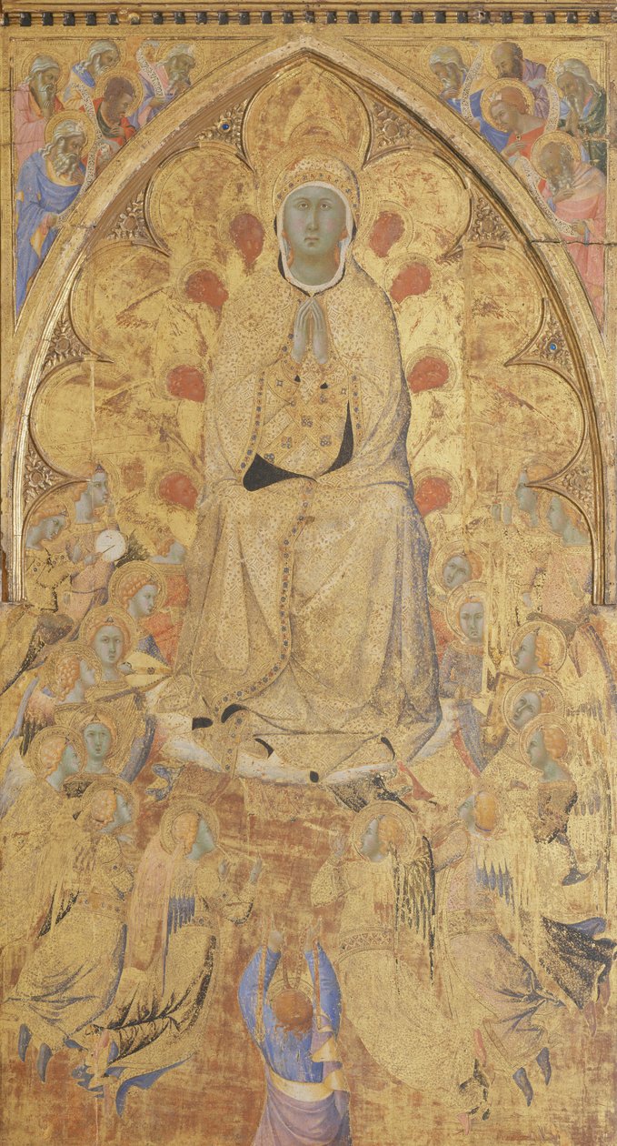 Varsayım (ahşap üzerine resim) by Master of the Madonna of San Pietro of Ovila