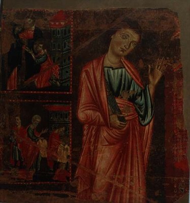St. James (panelde sıcaklık) by Master of the Magdalen