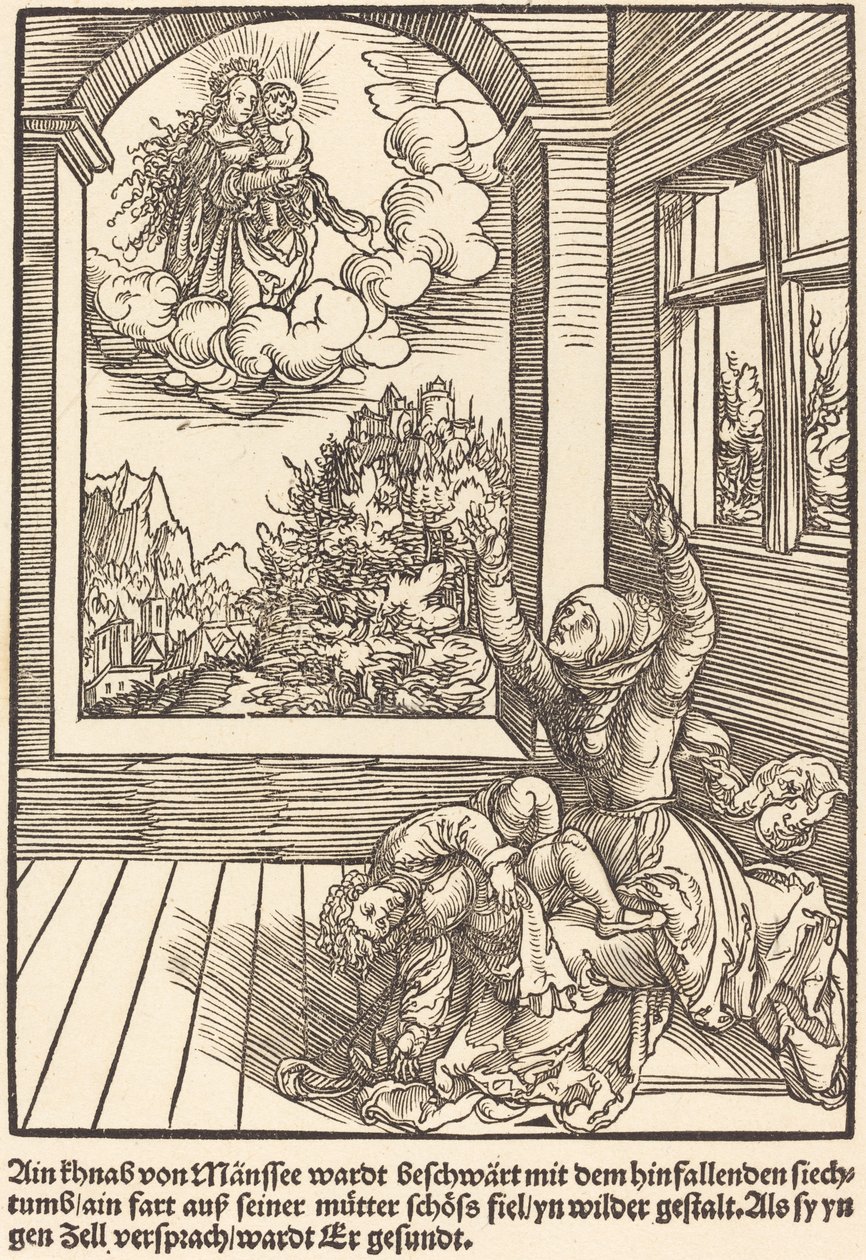 Ain khnab von Mansee wardt .. by Master of the Miracles of Mariazell