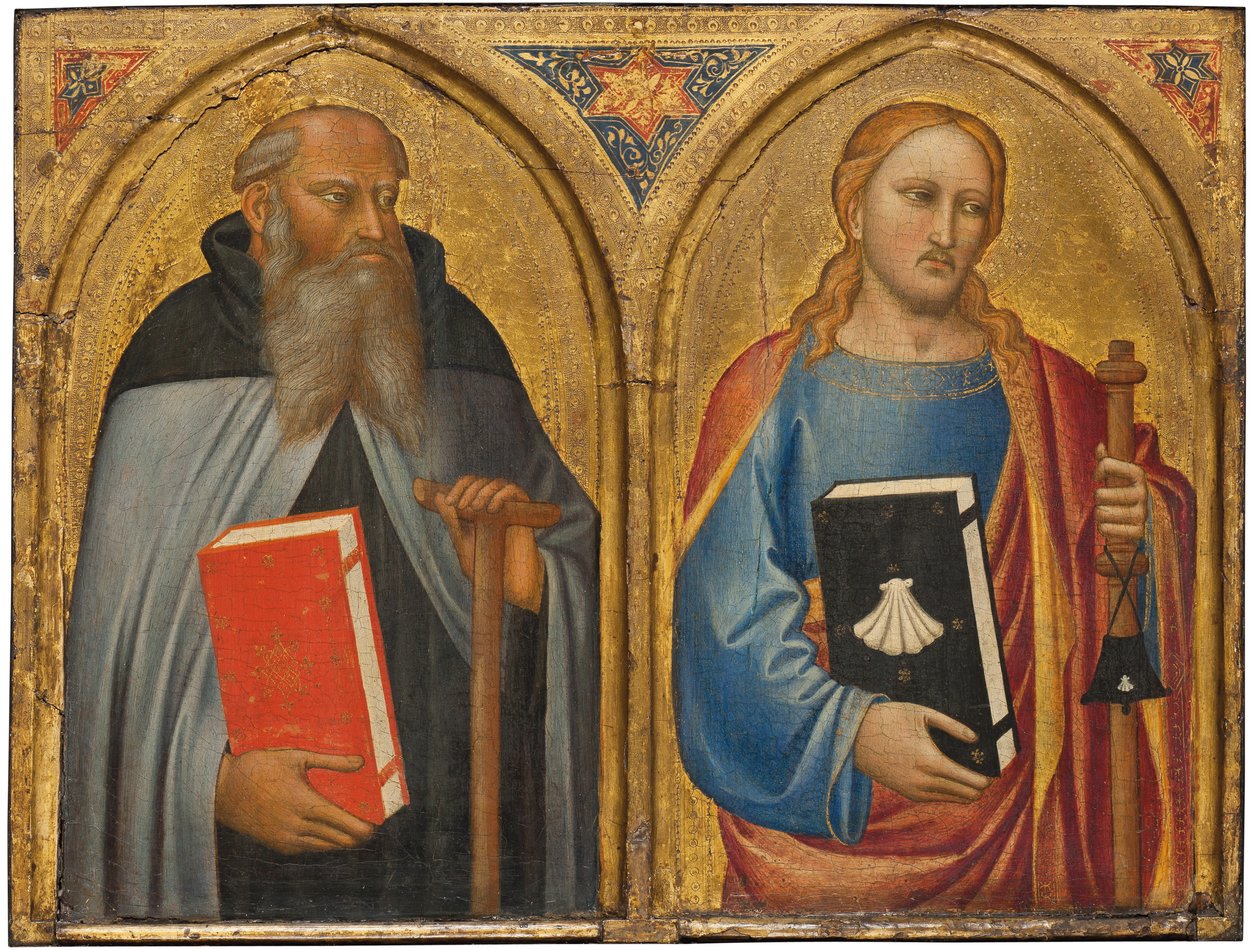 Aziz Anthony Abbot ve Büyük Aziz James by Master of the Misericordia