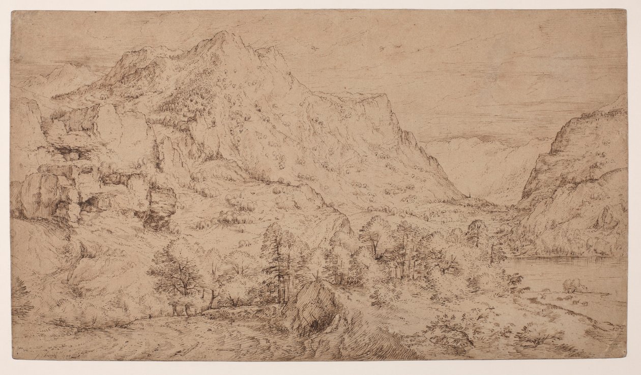 Alp manzarası by Master of the Mountain Landscapes