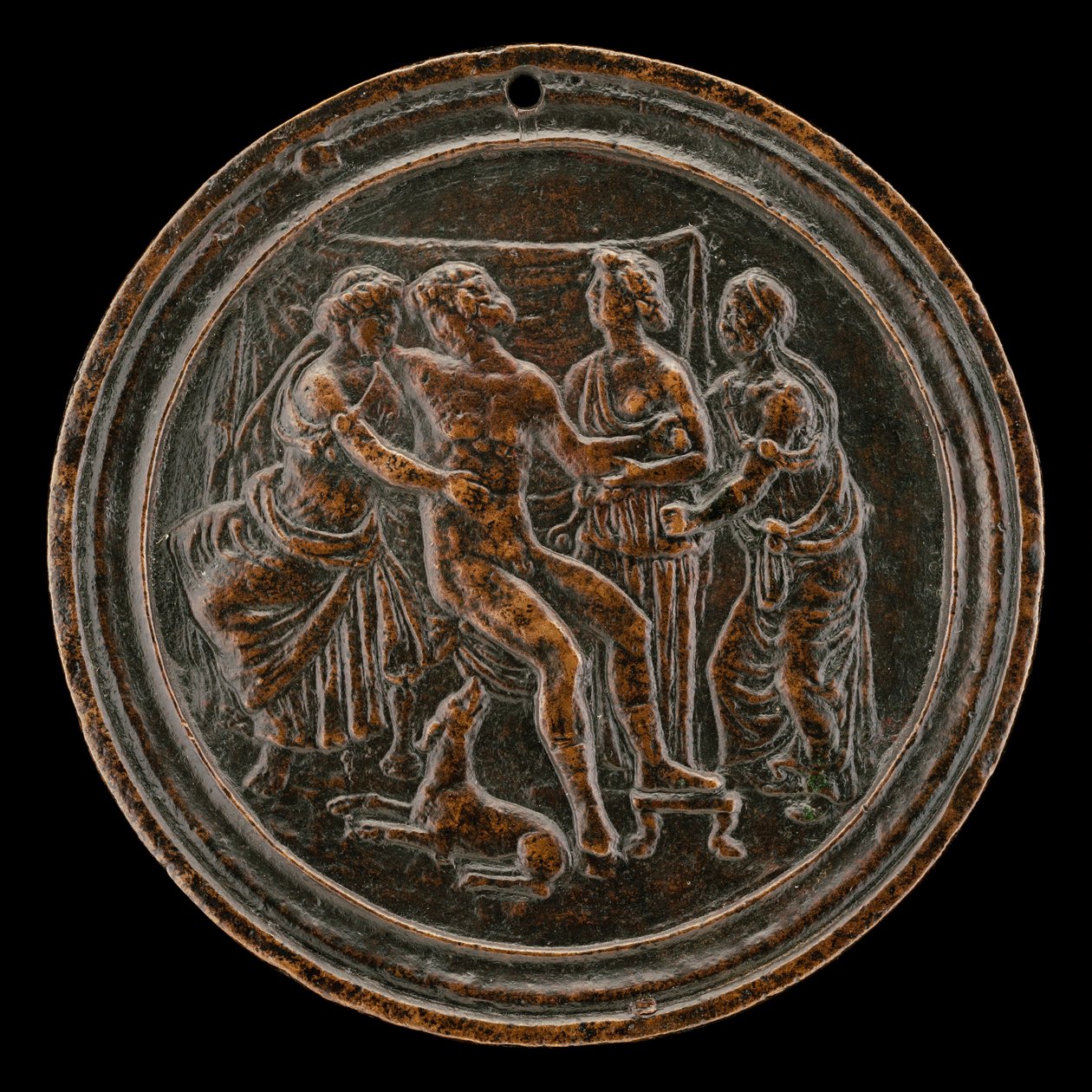 Meleager ve Atalante, 15. yüzyılın dördüncü çeyreği. by Master of the Orpheus Legend