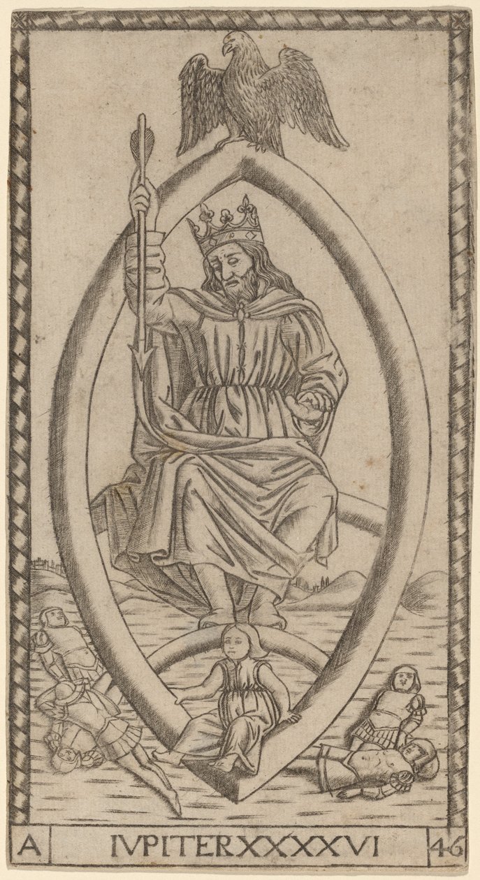 Jüpiter (Jüpiter) by Master of the S Series Tarocchi