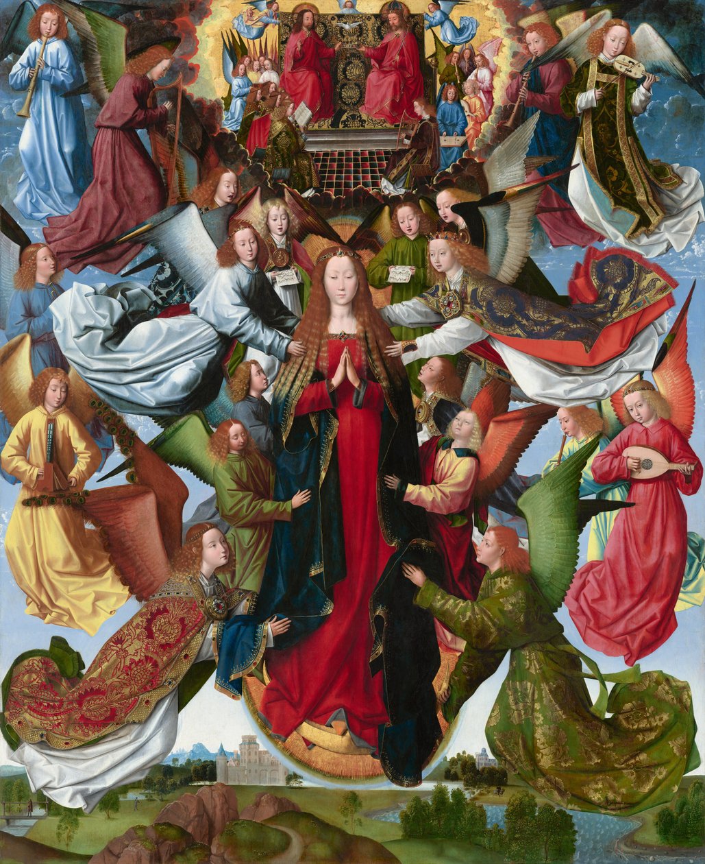 Mary, Cennetin Kraliçesi by Master of the Saint Lucy Legend