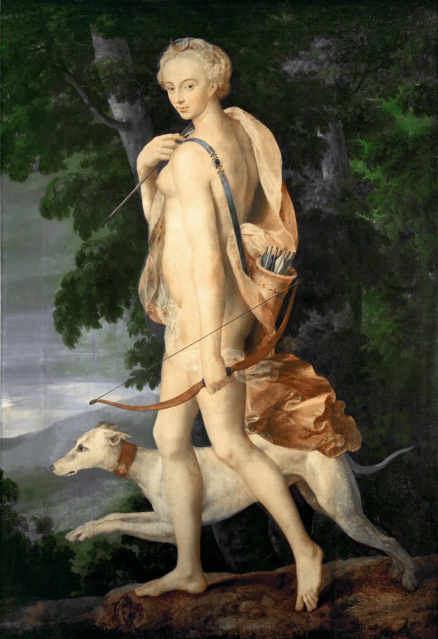 Avcı Diana by Master of the School of Fontainebleau