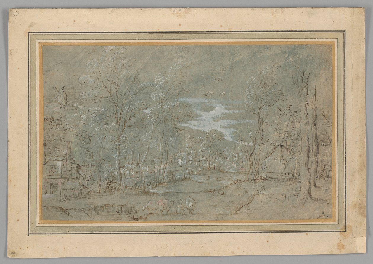 Ağaçlar Arasında Köy by Master of the Small Landscapes