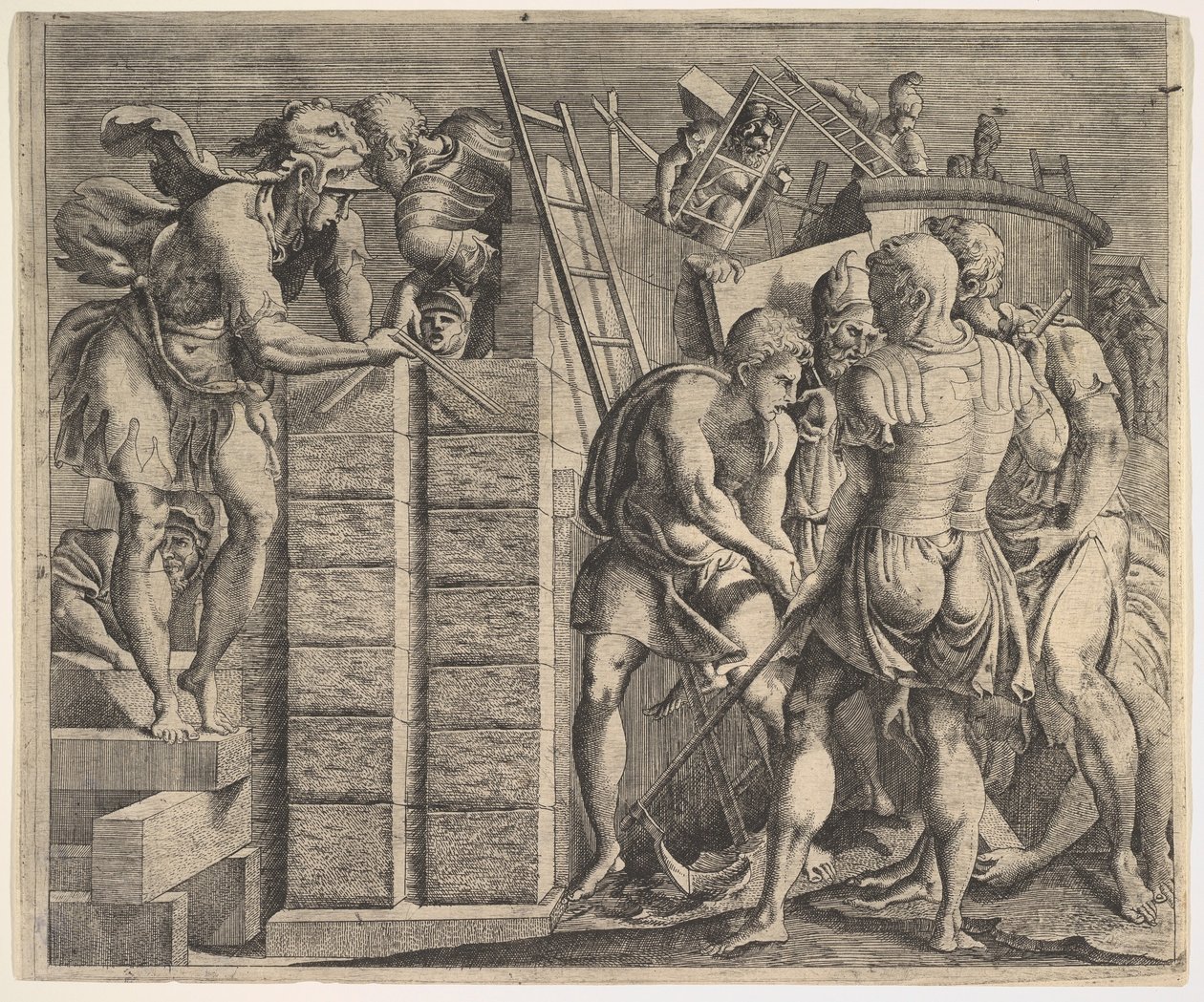 Cadmus Kurucu Teb, yak. 1543-44. by Master of the Story of Cadmus