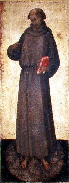 Aziz Francis (panelde sıcaklık) by Master of the Straus Madonna