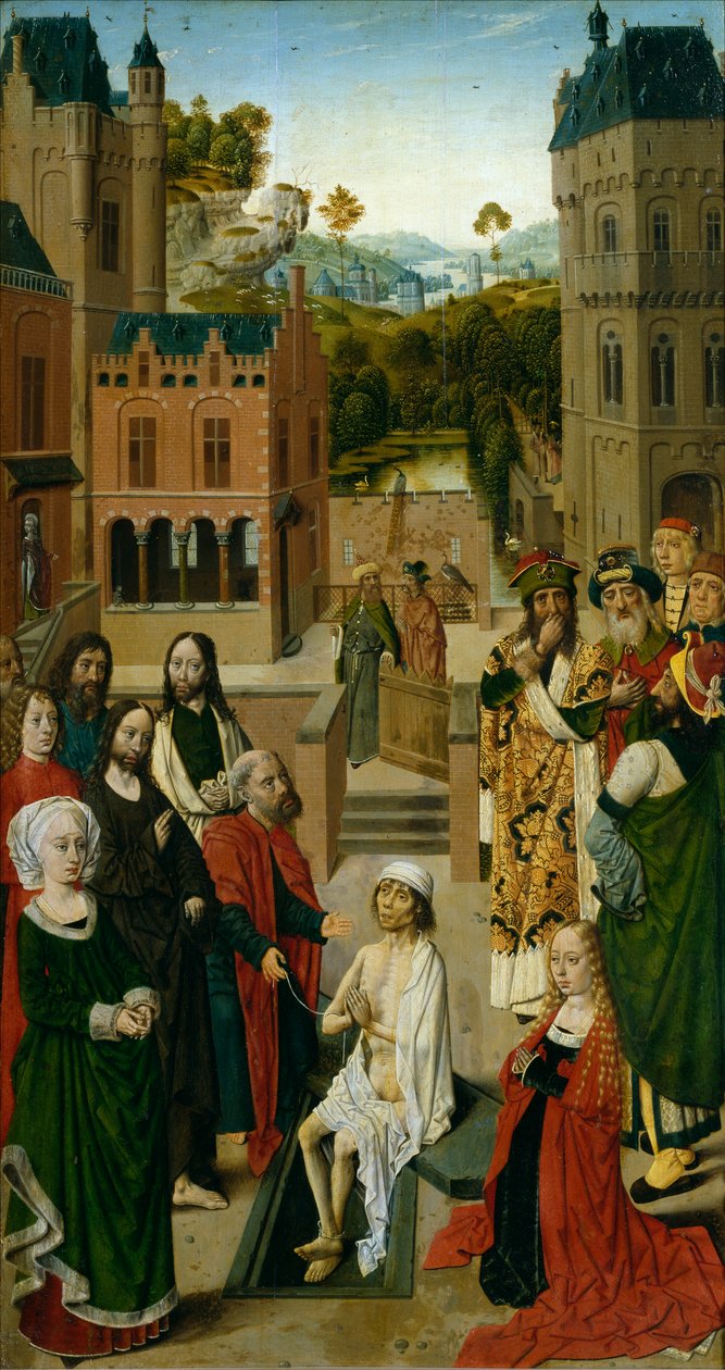 Lazarus'un Yükseltilmesi (panelde tempera) by Master of the Tiburtine Sibyl