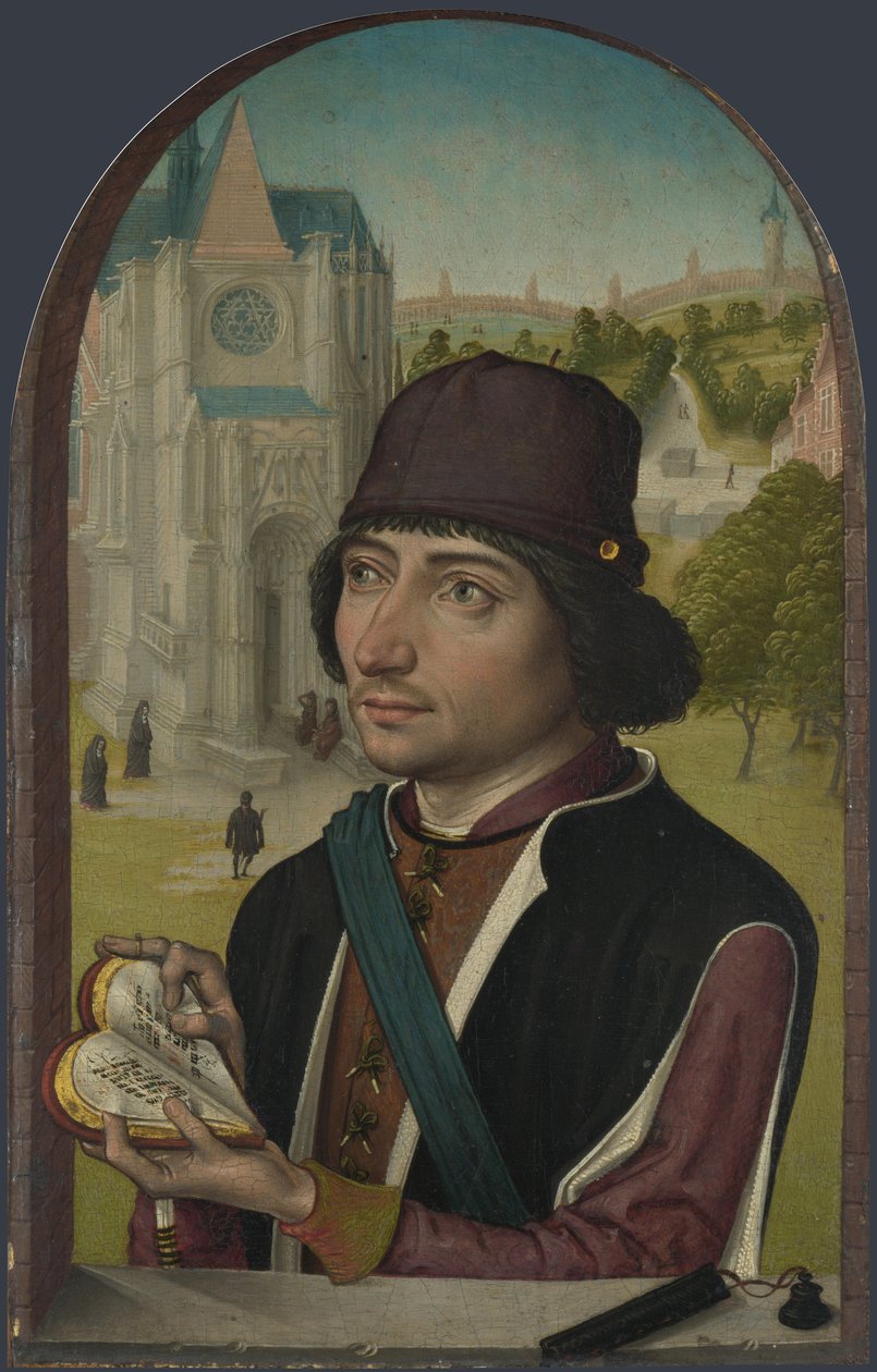 Bir Genç Adamın Portresi, c. 1480 by Master of the View of St. Gudule