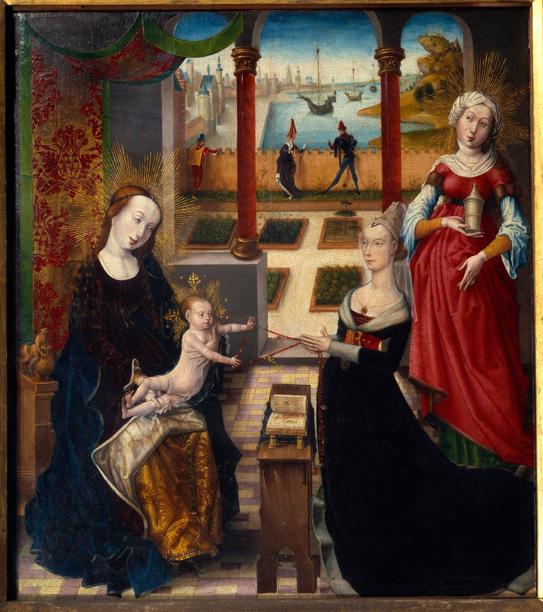 Mecdelli Meryem ve Sainte-Gudule Manzara Ustasının Tablosu (15. yüzyıl) (ec.flam.) 1475 Liege Güzel Sanatlar Müzesi by Master of the View of St. Gudule