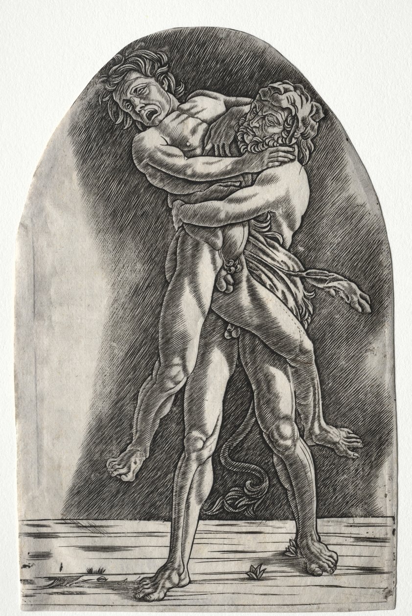 Herkül ve Anteus by Master of the Year 1515