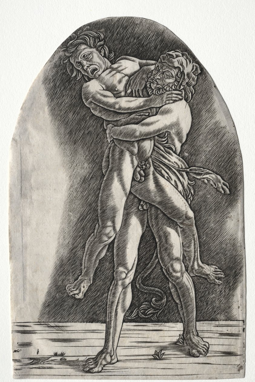 Herkül ve Antaeus, c.1510. by Master of the Year 1515