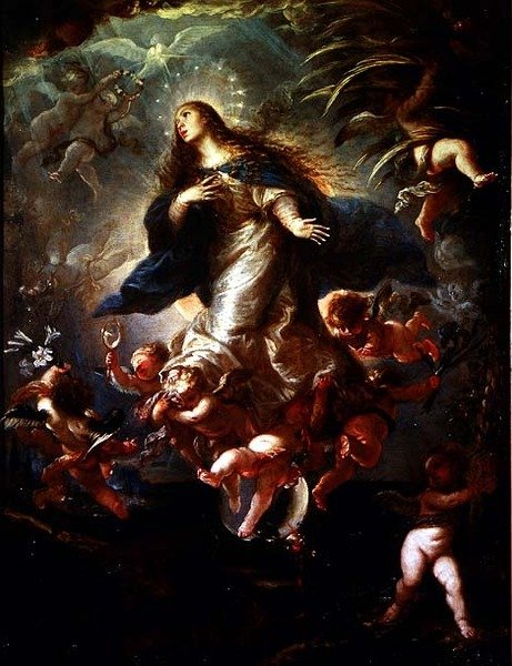 Immaculate Conception (tuval üzerine yağlı boya) by Mateo Cerezo