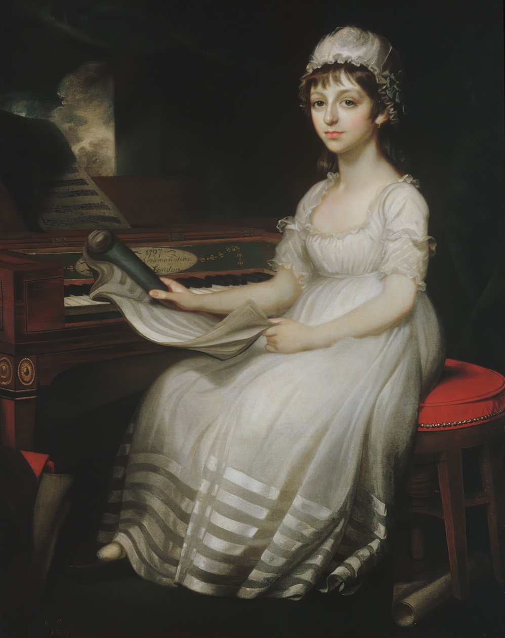 Genç Bir Kadının Portresi, 1801. by Mather Brown