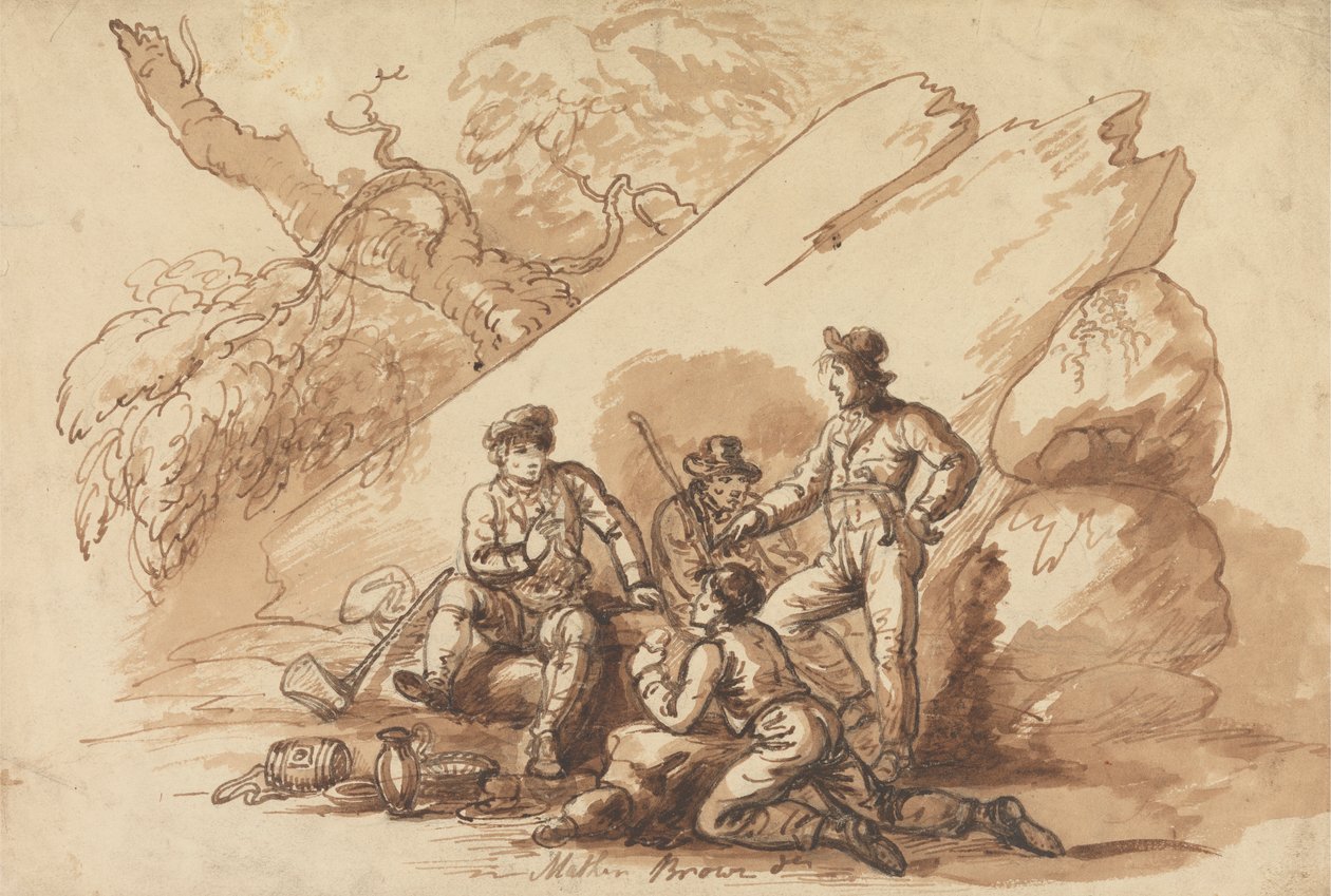 İkramdaki İşçiler (Banditti?) by Mather Brown