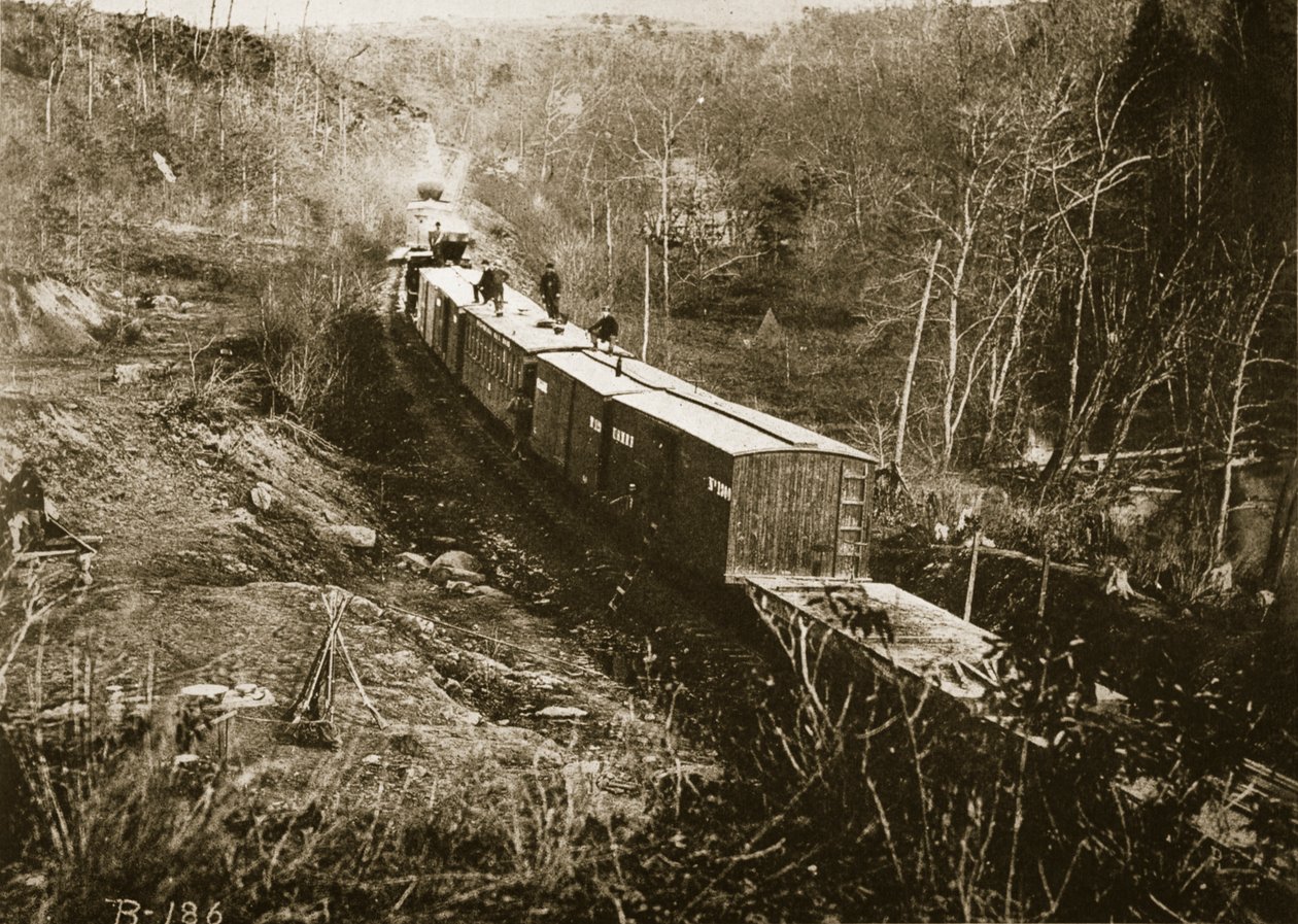 Bir Ordu İkmal Treni, Virginia, 1861-65 by Mathew B. Brady