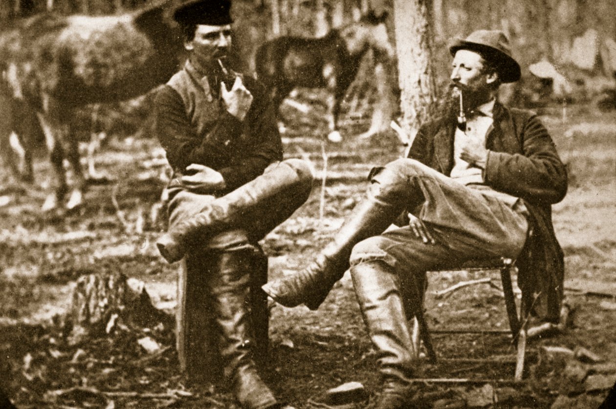 Bir İlerleme Olasılıklarını Tartışmak, 1861-65 by Mathew B. Brady