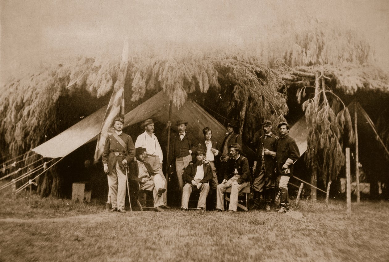 4. New York Gönüllüleri, 1861-65 (sepya fotoğrafı) by Mathew B. Brady