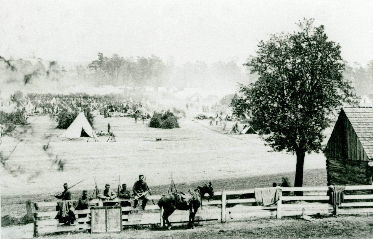 Winfield Scott Kampı, Yorktown yakınlarında, 3 Mayıs 1862 by Mathew B. Brady