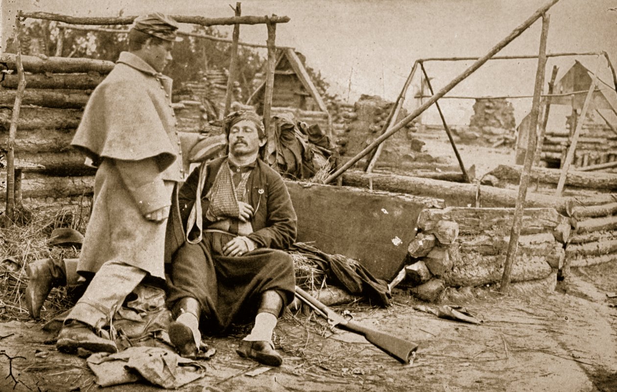Yaralı bir Zouave, 1861-65 by Mathew B. Brady