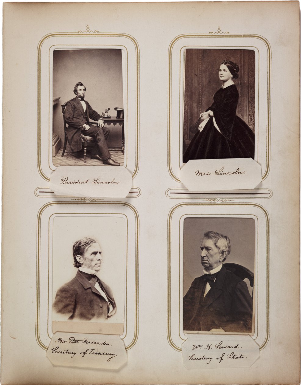 Çoğu Brady'ye ait 200 cartes de Visite albümü, c.1865 (sepya fotoğraf) by Mathew B. Brady