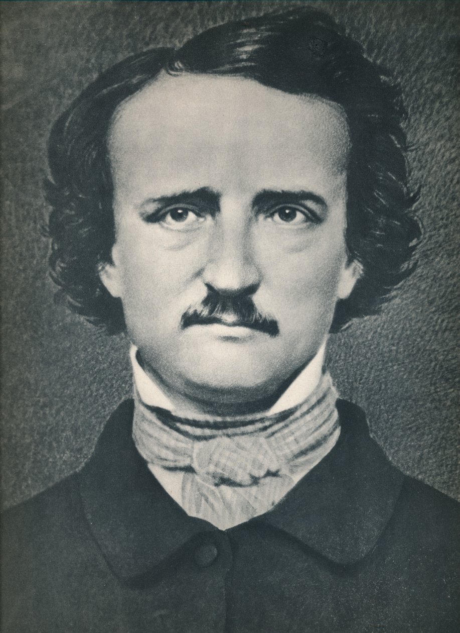 Edgar Allan Poe, c1840, 1939 by Mathew B. Brady