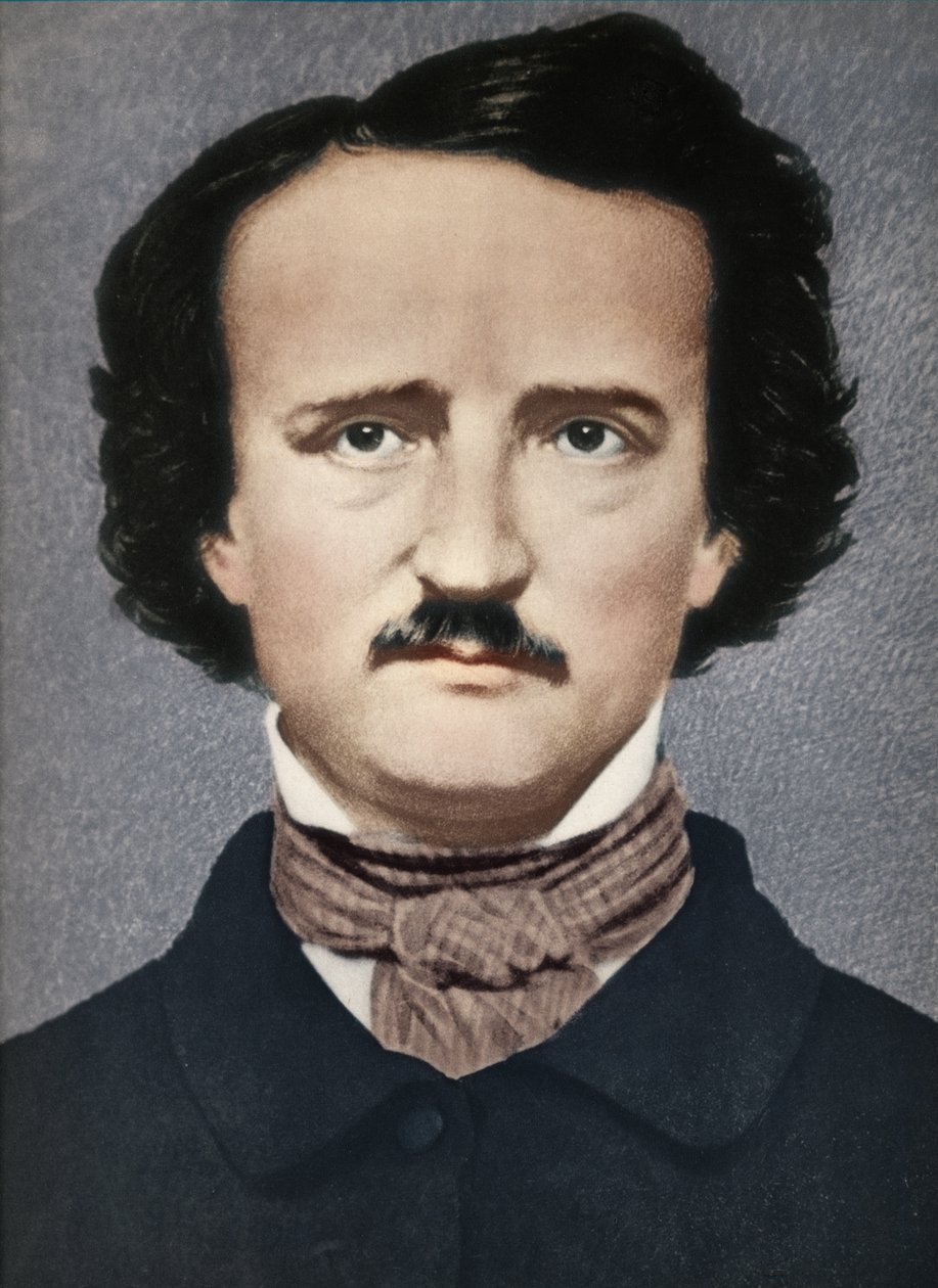 Edgar Allan Poe, c1840, 1939 by Mathew B. Brady