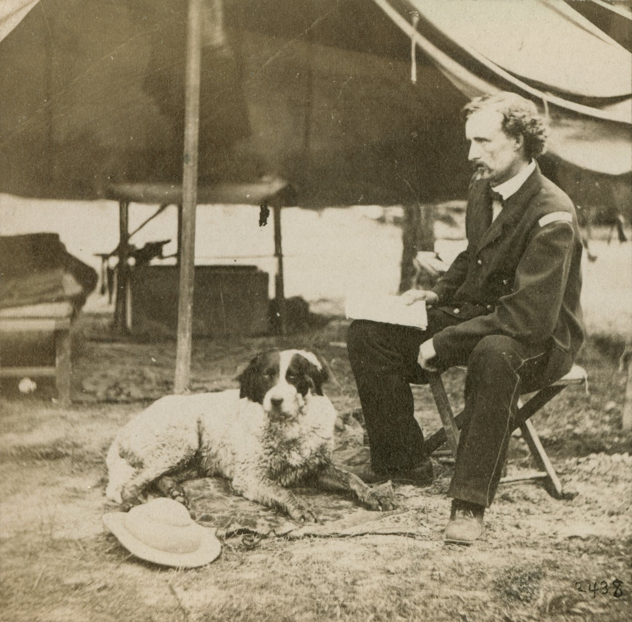 General Custer (1839-76) Karargahında, 1864 dolayları by Mathew B. Brady
