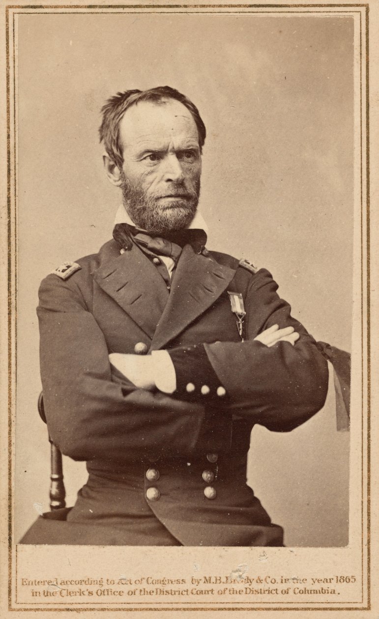 General William Tecumseh Sherman,1865 (fotoğraf) by Mathew Brady