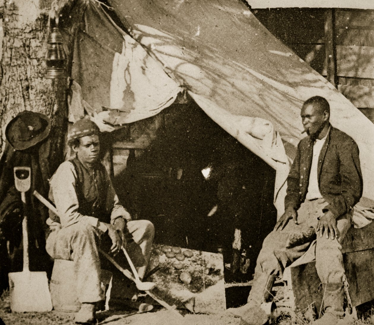 John Henry ve Reuben Boş Zamanda, 1861-65 by Mathew B. Brady