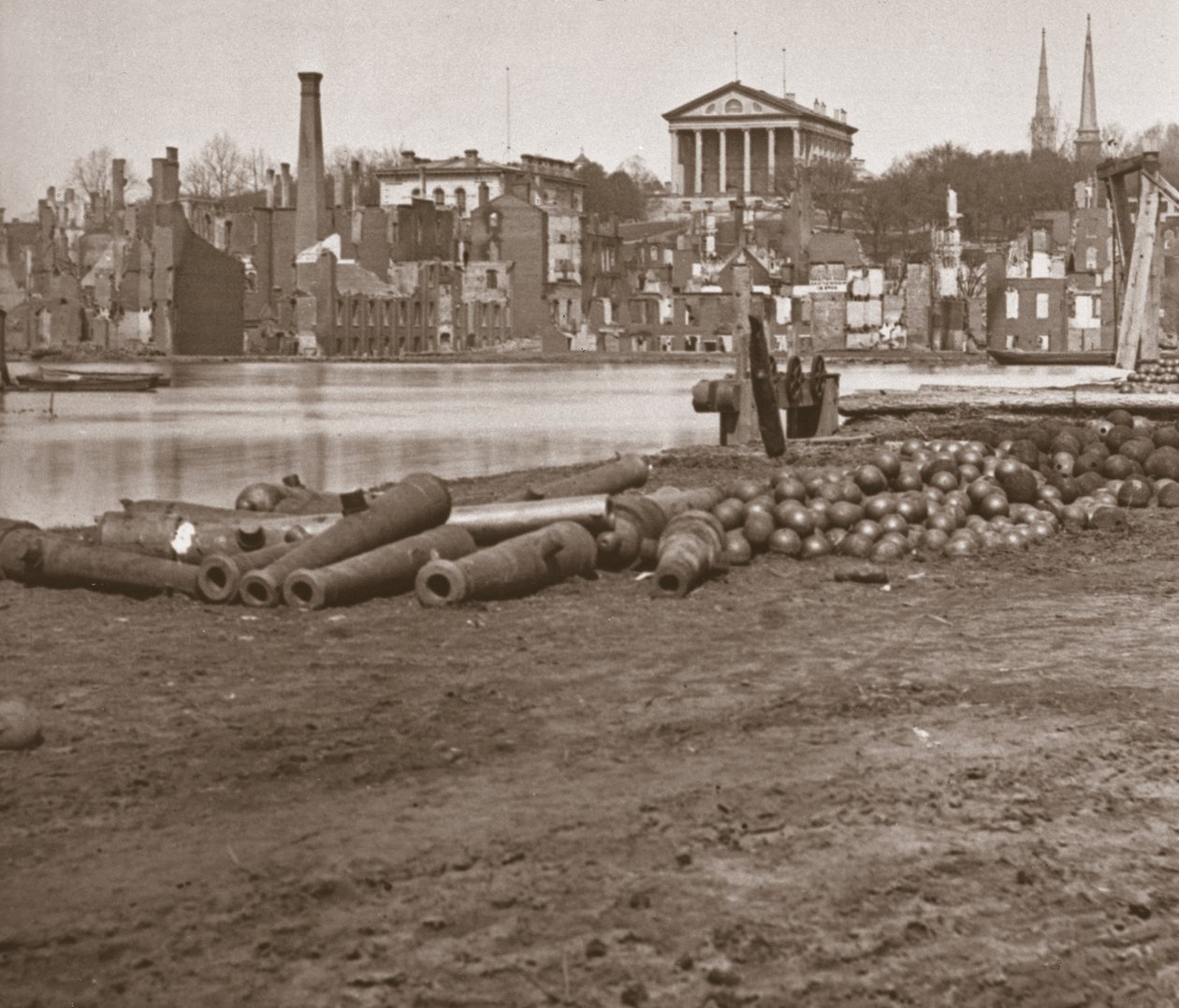 Richmond, Virginia Harabeleri (s/b fotoğraf) by Mathew Brady