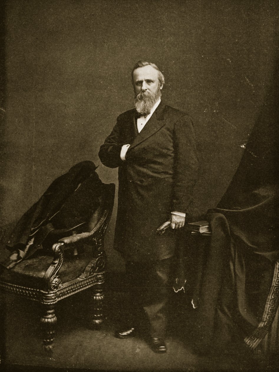 Rutherford B. Hayes, Başkan olarak göreve başlamadan önce, 1877 by Mathew B. Brady