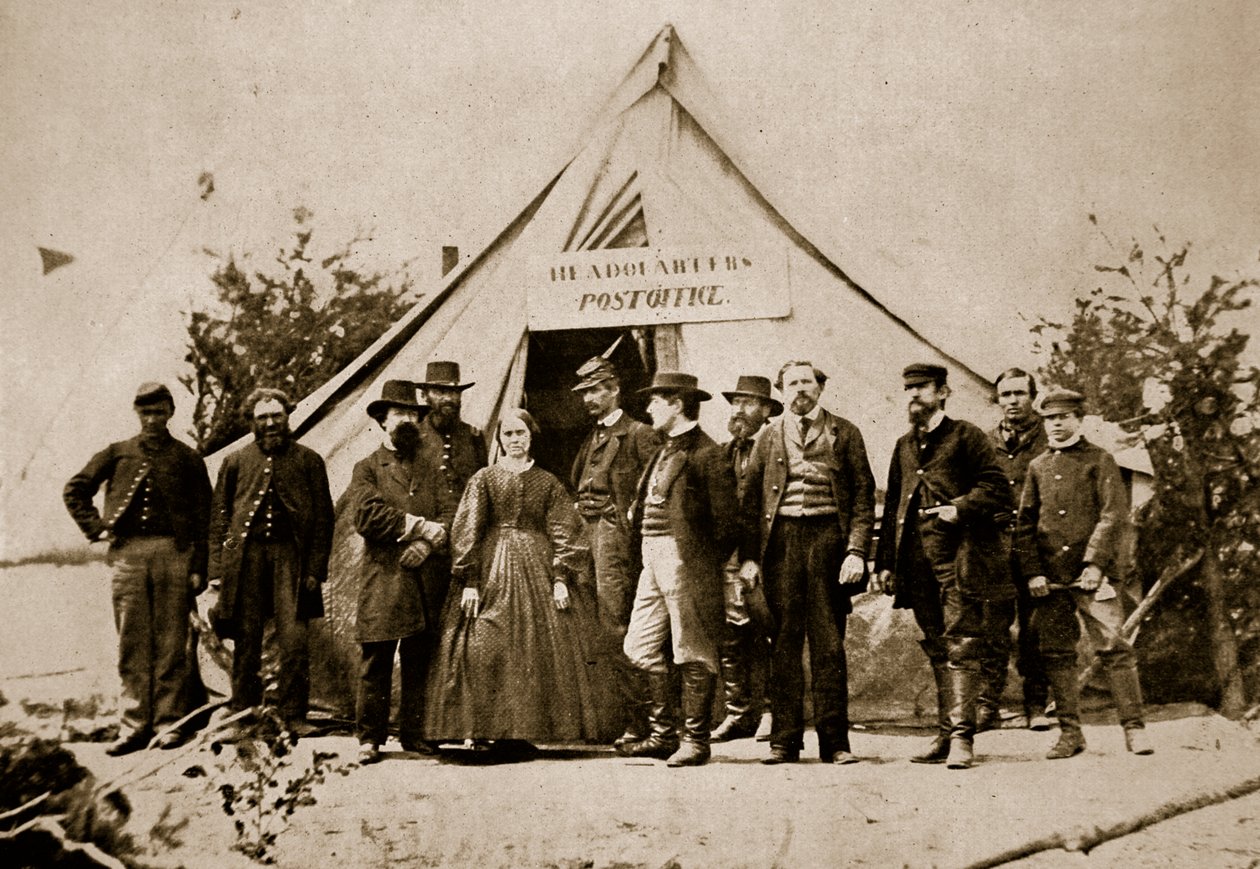 Postane, Potomac Ordusu Karargahı, 1861-65 by Mathew B. Brady