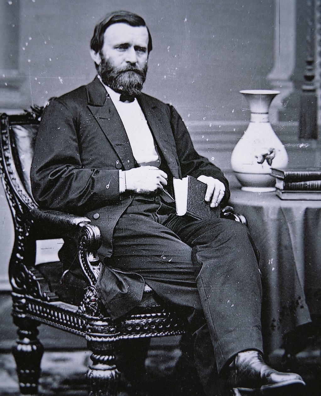 Ulysses Simpson Grant (1822-85) (s/b fotoğraf) by Mathew Brady