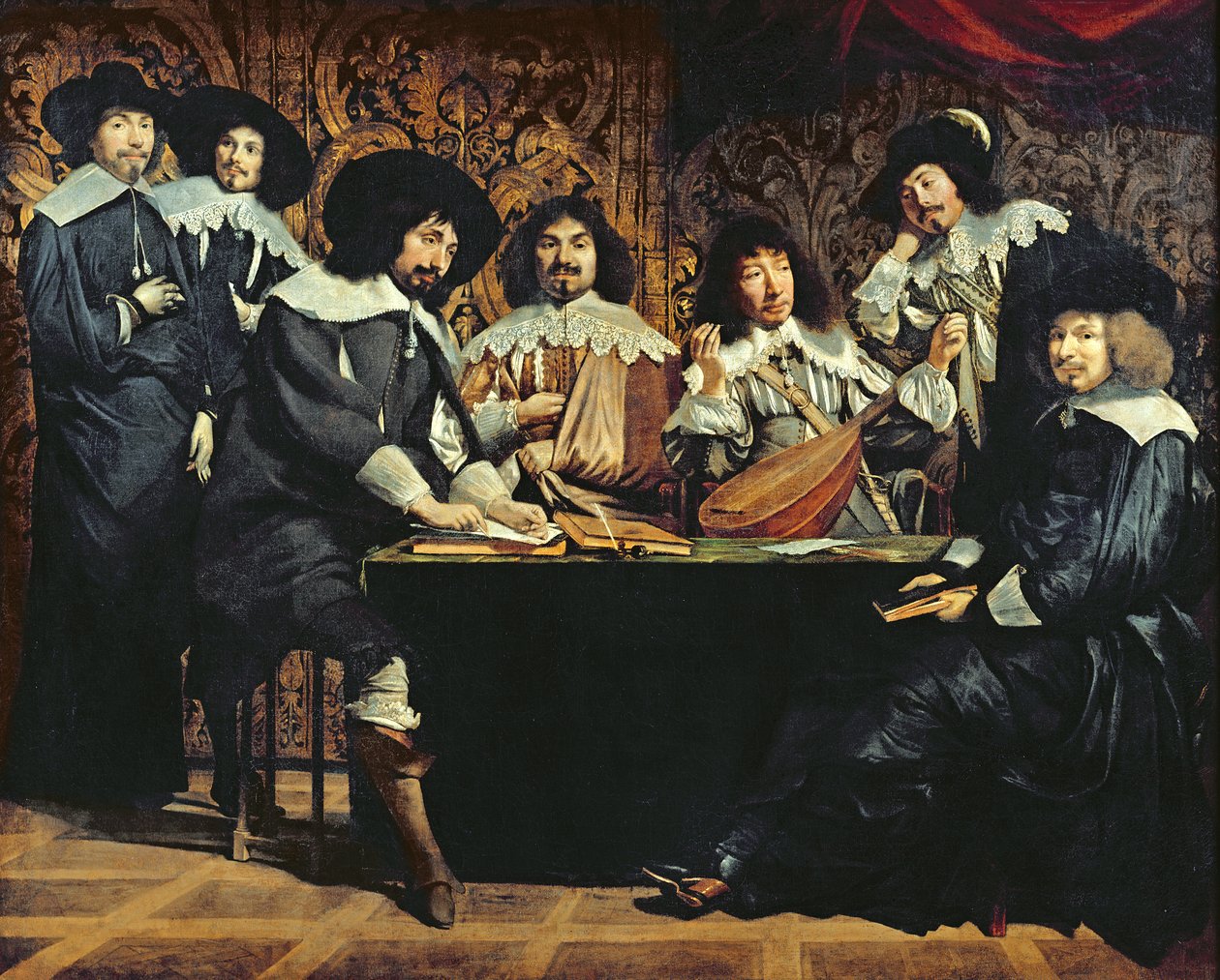 Akademi veya Amatörler Buluşması, c.1640 by Mathieu Le Nain