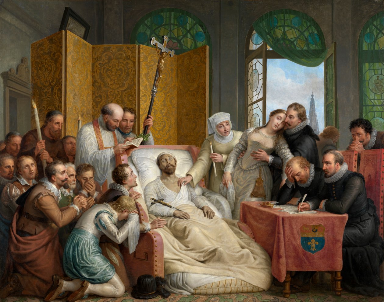 Peter Paul Rubens'in Ölümü by Mathieu Ignace van Bree